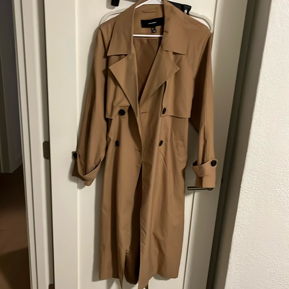 Classic camel trench coat